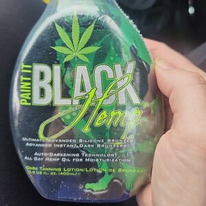 MILLENIUM PAINT IT BLACK Hemp indoor tanning lotion fresh sealed